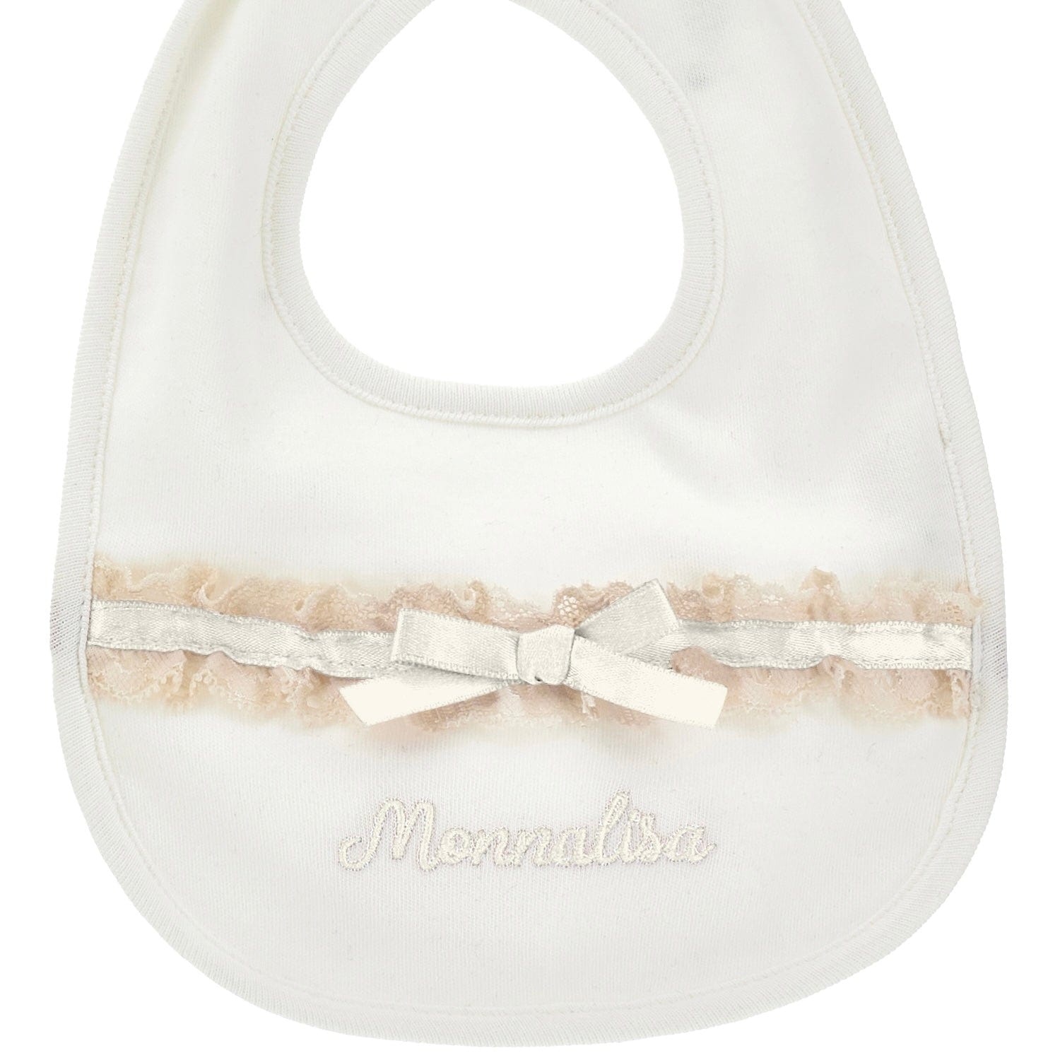 MONNALISA - Rose Bud & Lace Three Piece Set - Ivory