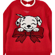 MONNALISA - Dalmatian Blouse, Jumper &  Skirt Set - Red