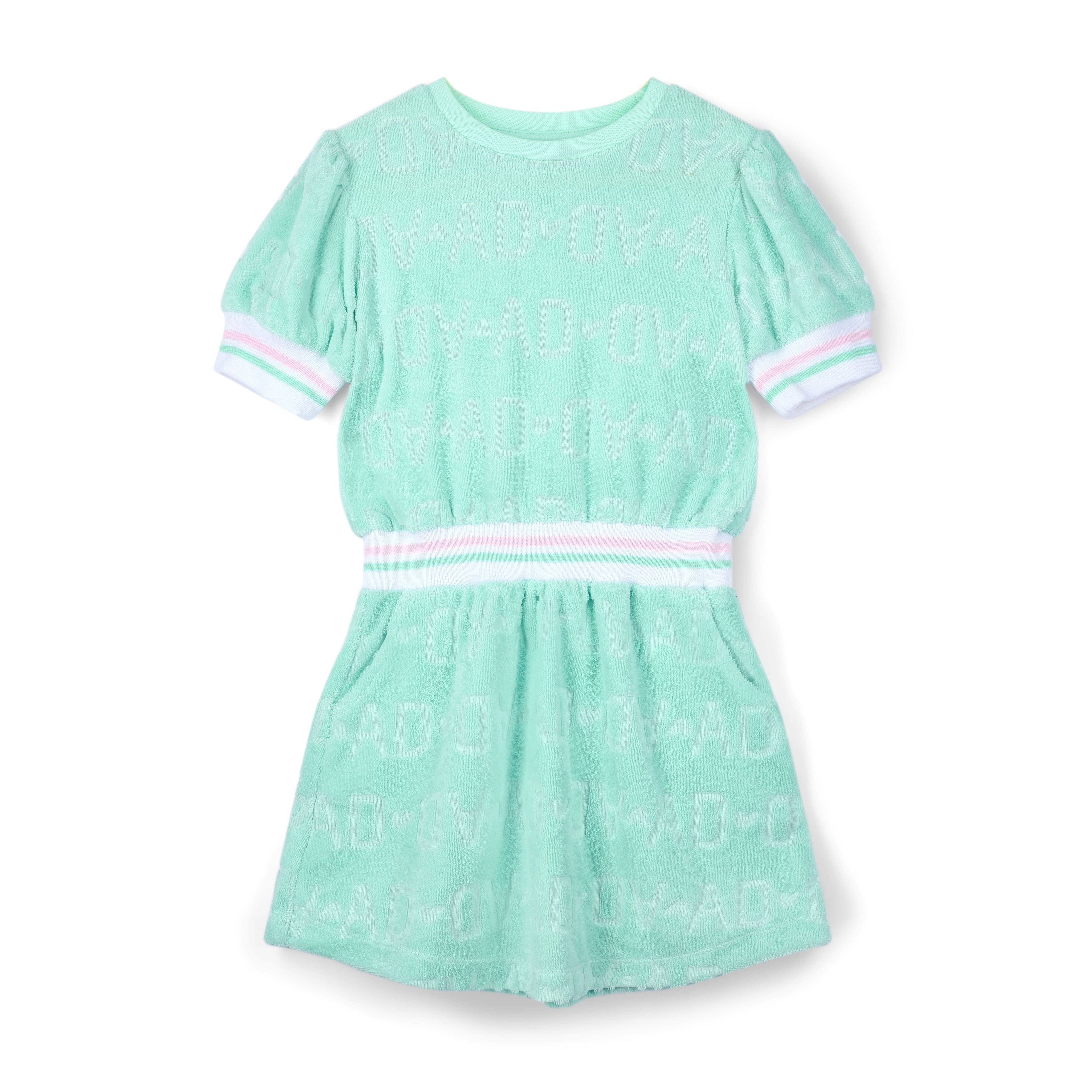 A DEE - Rue Bow-tique Chic Terry Dress - Mint