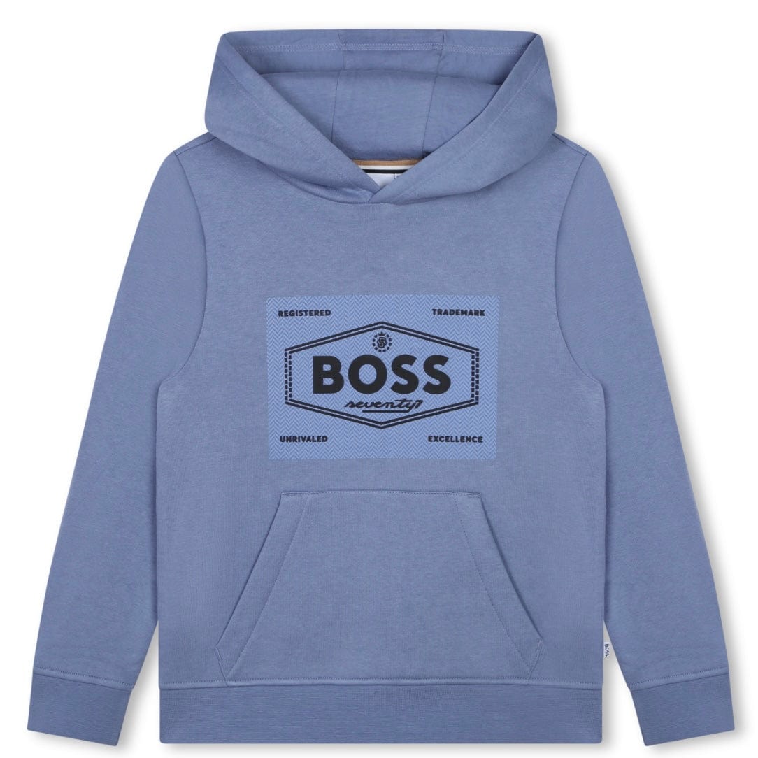 HUGO BOSS - Logo Hoodie -  Blue