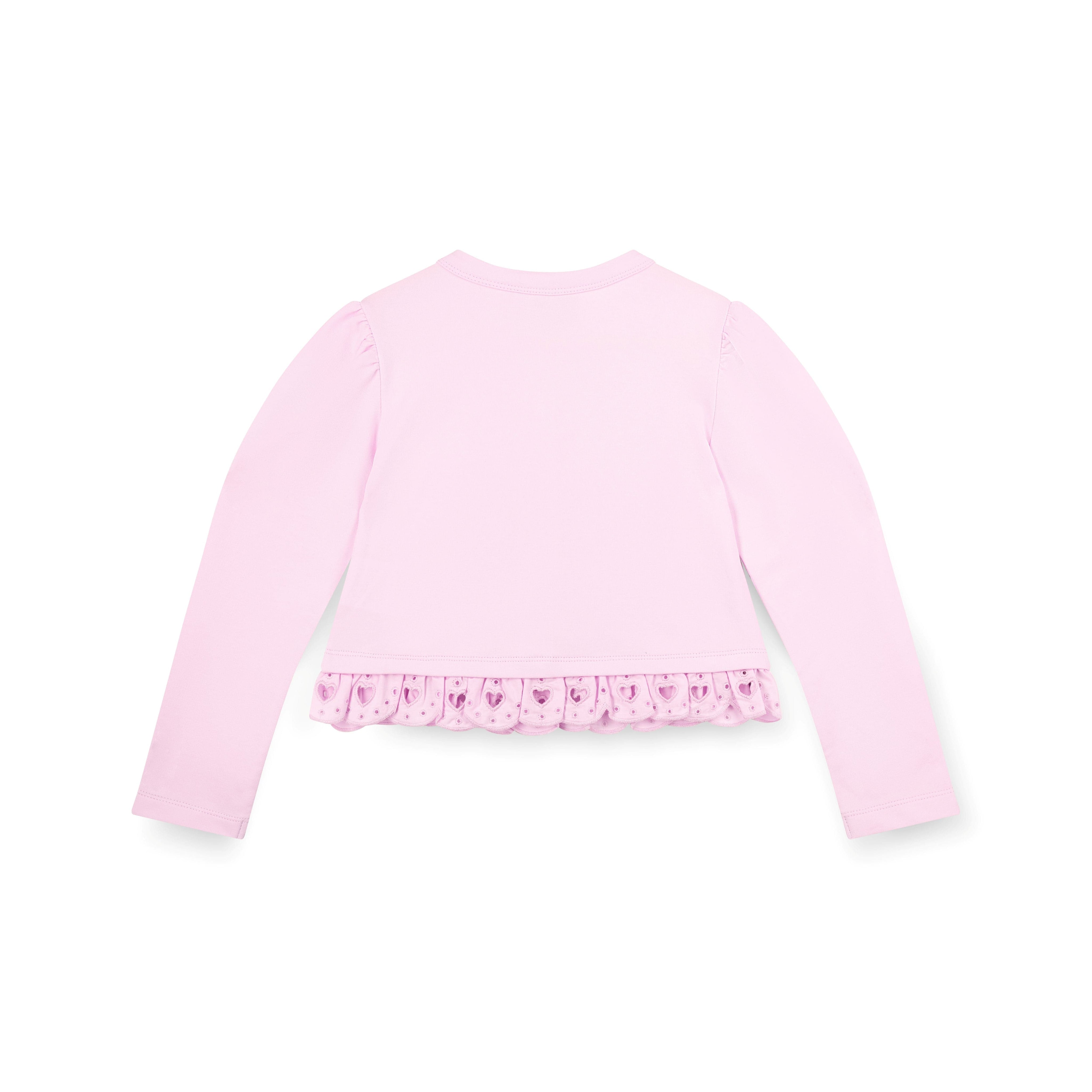 A DEE - Renee Bow-tique Chic Broderie Anglaise Cardi - Pink
