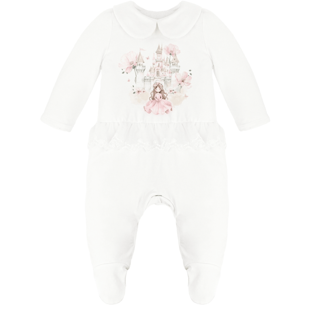 JAMIKS - Cotton Else Princes Babygrow - Pink