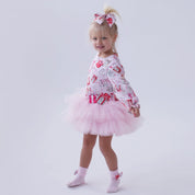 Daga - Magical Surprises Print Tulle Dress - Pink