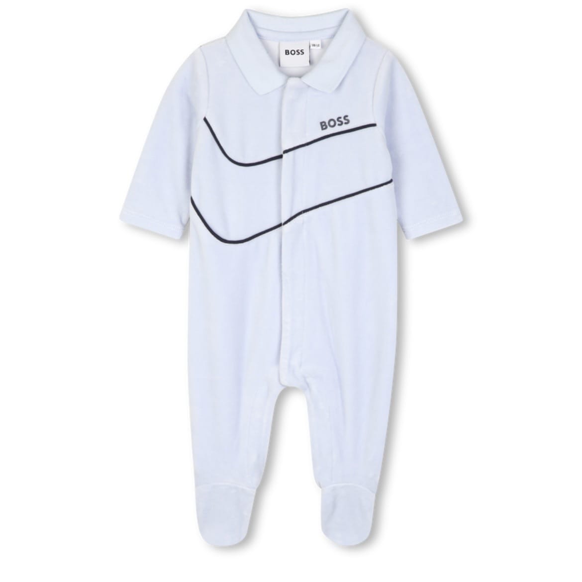 BOSS - Collar  Babygrow  -  Blue