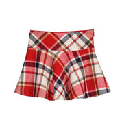 MAYORAL - Face Plaid Skirt Set - Red