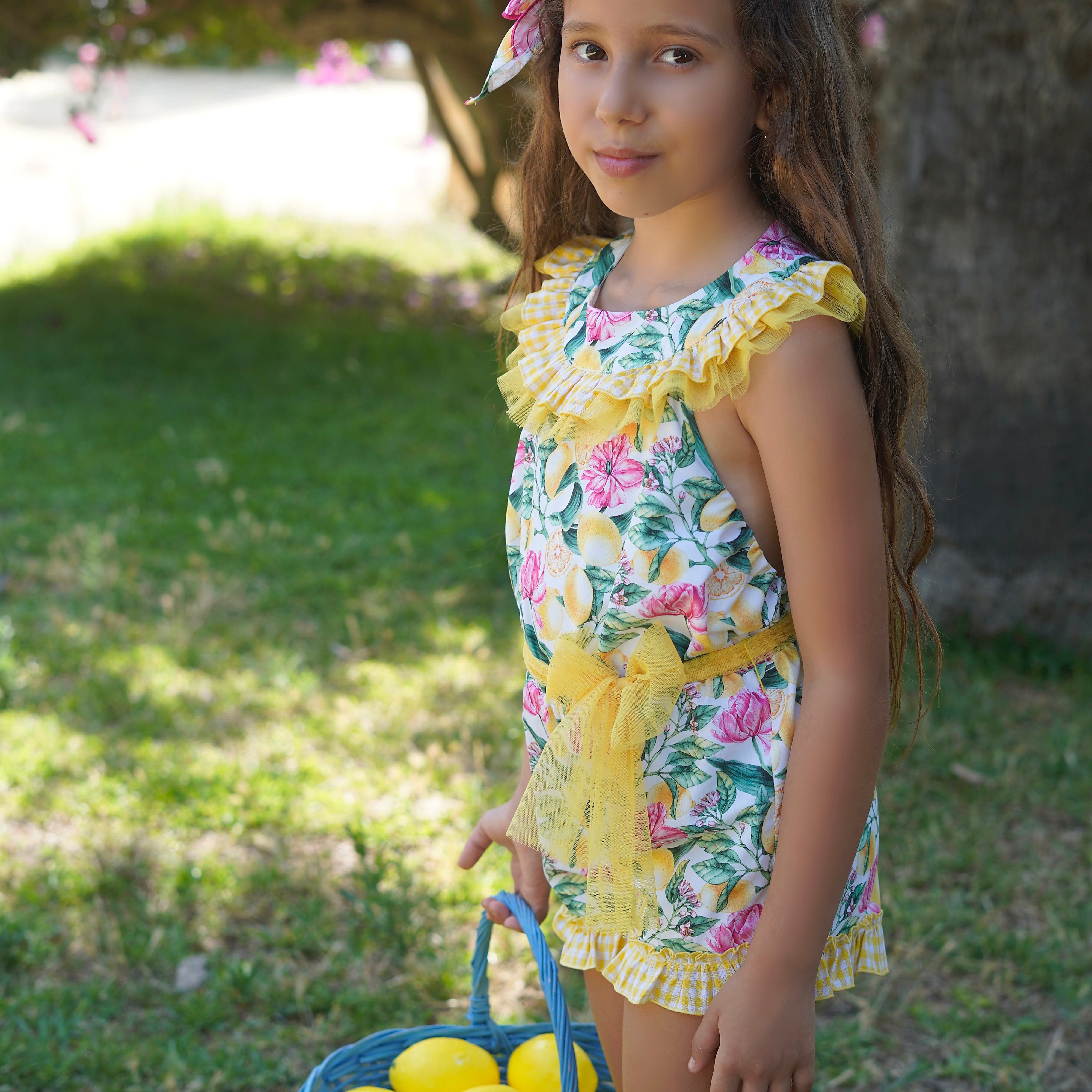 BABINE - Lemon Playsuit - Yellow