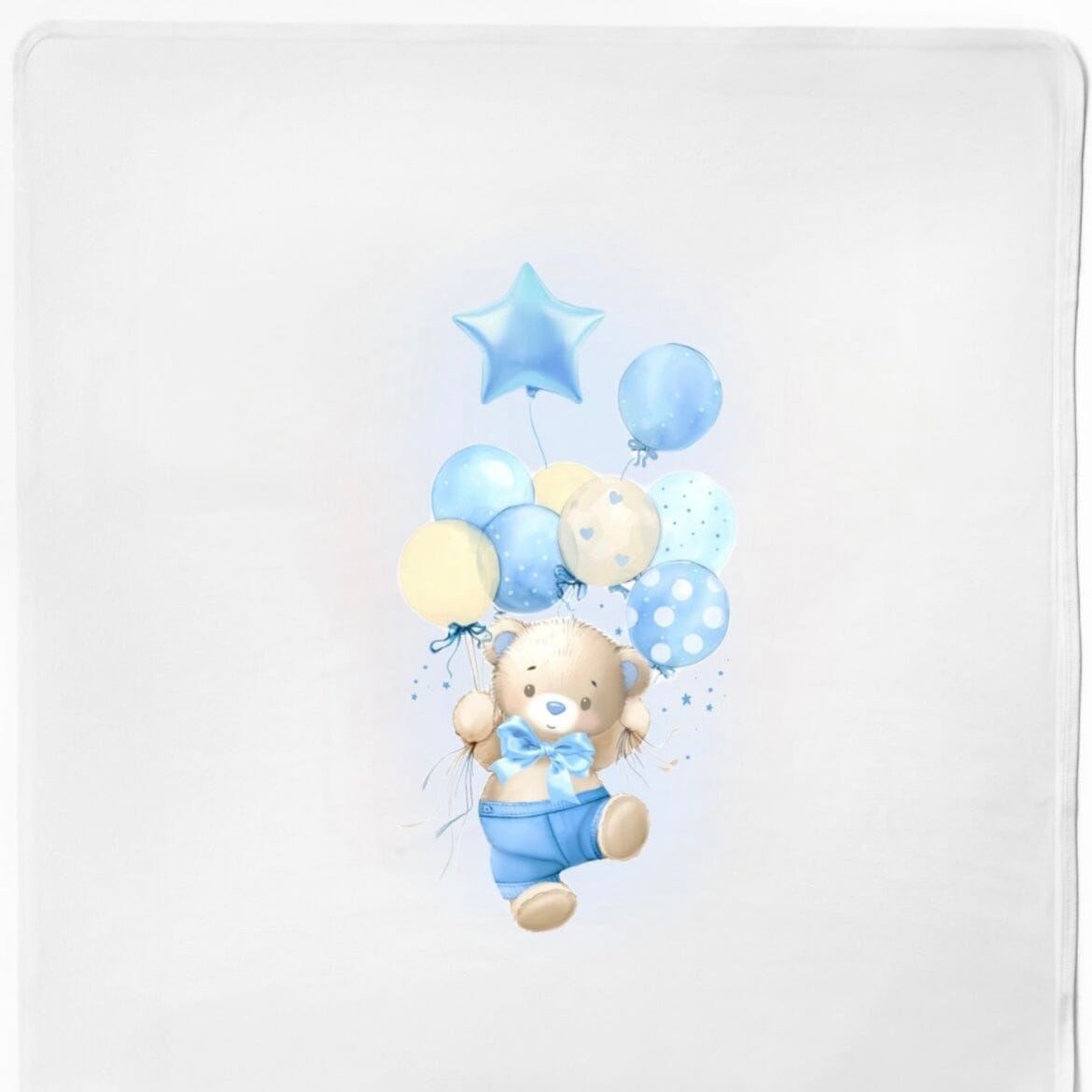 FIRST BABY - Party Swaddle Blanket - Blue