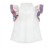 MONNALISA - Hello Kitty Denim Short Set - White