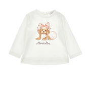 MONNALISA - Bebe Puppy Skirt Set - Pink