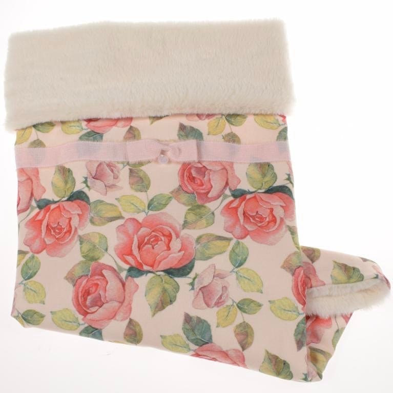 BARCELLINO - Rose Babygrow, Blanket & Hat Set - Cream