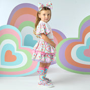 A DEE - Evita Pop Hearts Skirt Set - Bright White