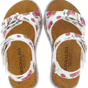 MONNALISA - Strawberry Sandals - White