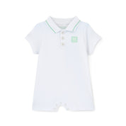 MITCH & SON MINI -  Nash Blue Breeze Romper - White