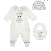 MONNALISA - Teddy Four Piece Set - Blue