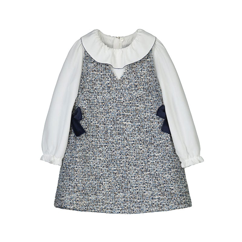 MAYORAL - Pinafore Dress Set - Navy
