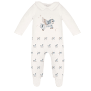 JAMIKS - Velour Cruz Unicorn Babygrow - Blue