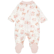 MONNALISA - Rose & Bow Babygrow - Pink