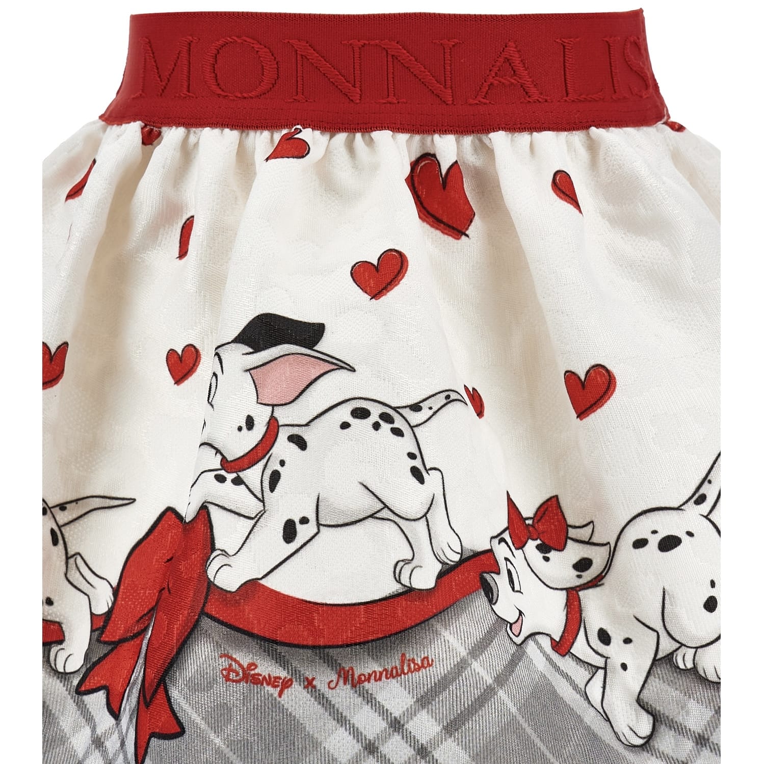 MONNALISA - Dalmatian Blouse, Jumper &  Skirt Set - Red