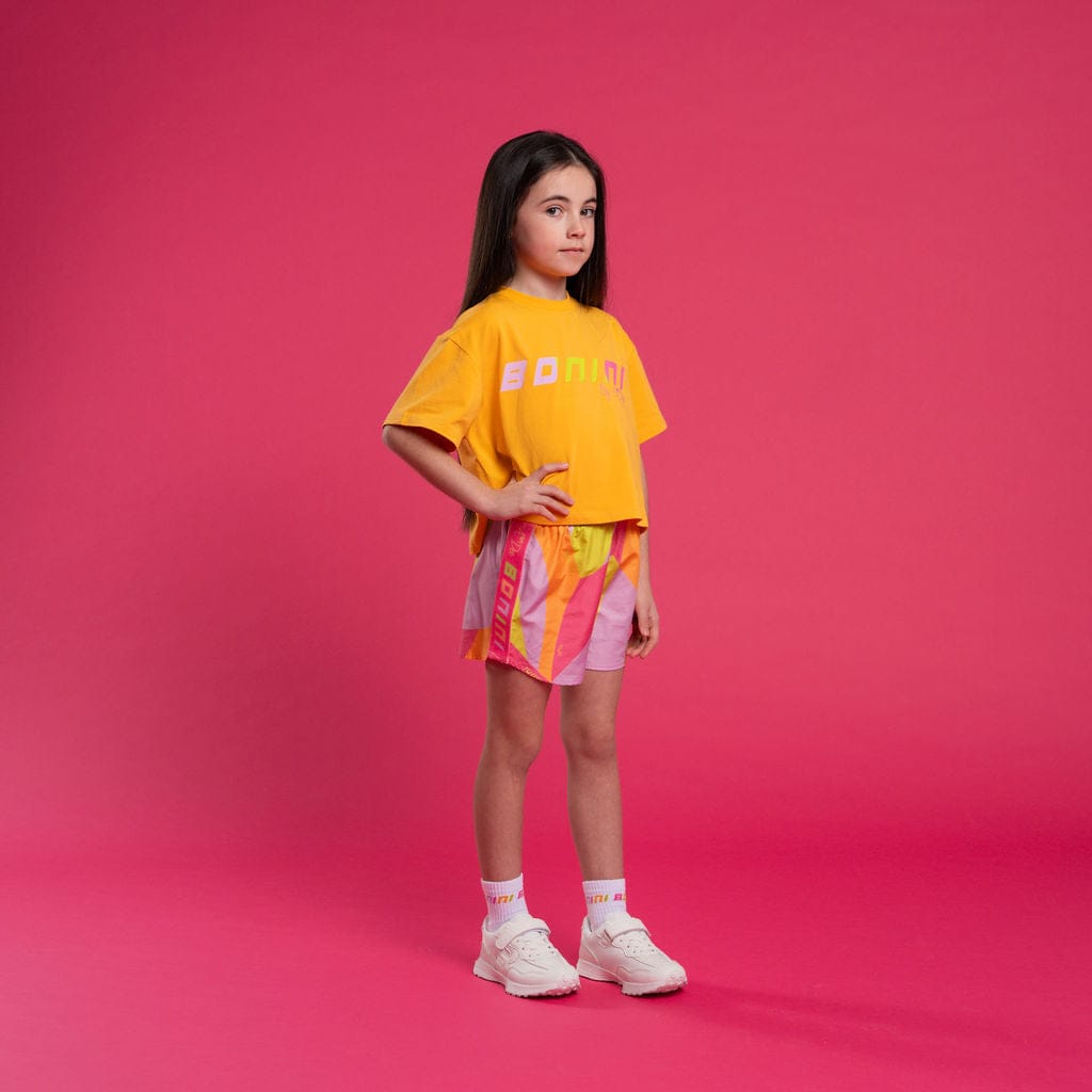 BONINI BY A DEE - Shine Cropped T & Spark Sport Shorts - Florida Orange