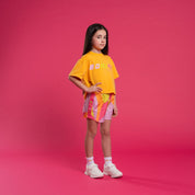 BONINI BY A DEE - Shine Cropped T & Spark Sport Shorts - Florida Orange