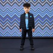 MITCH & SON - Winter Chevron Winston - Padded Nylon Jacket - Black