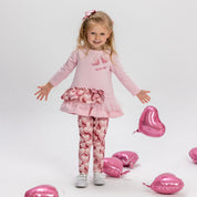 Daga - Love Storey Leggings Set - Pink