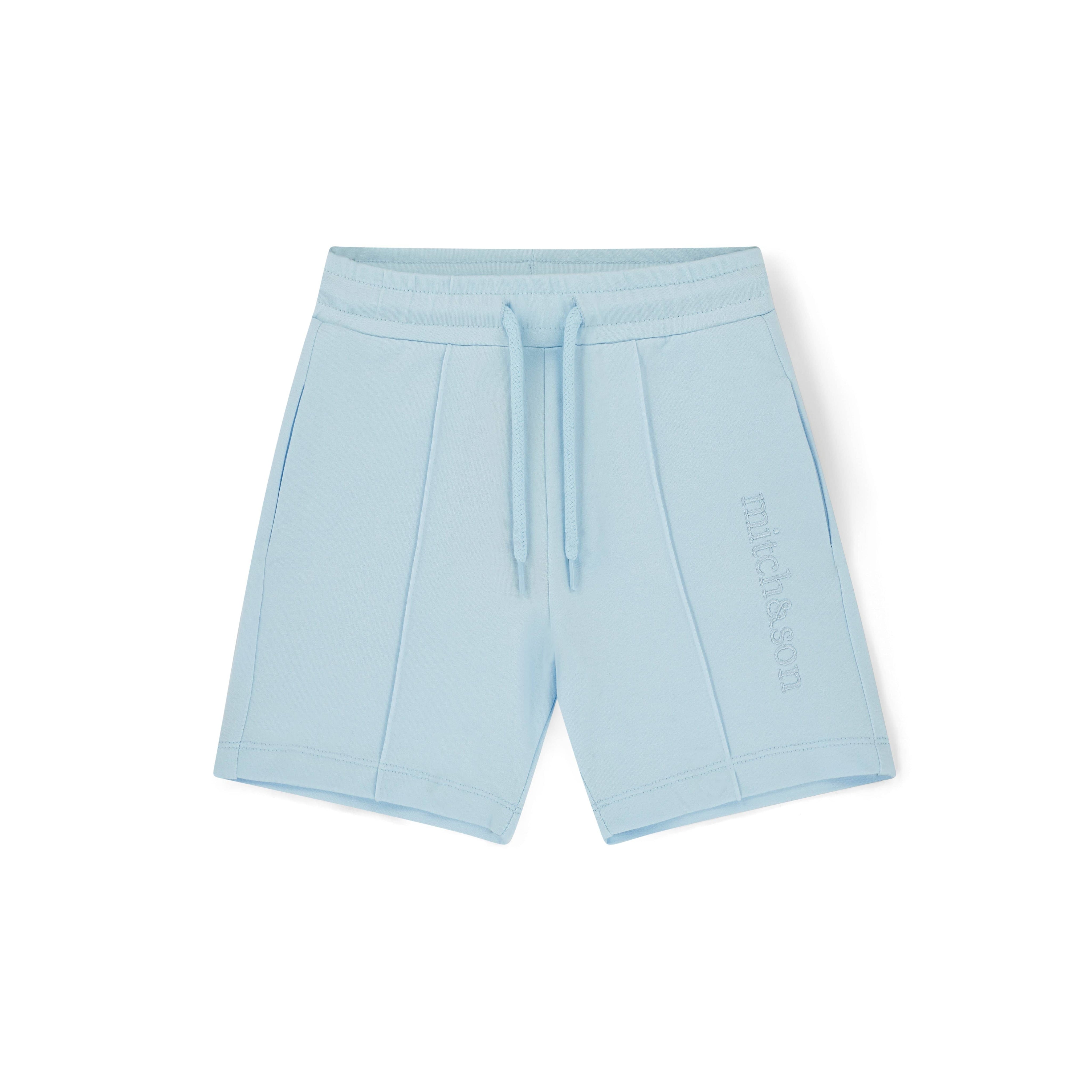 MITCH & SON - Orlando Blue Breeze Dropped Shoulder Sweat Short Set - Sky Blue