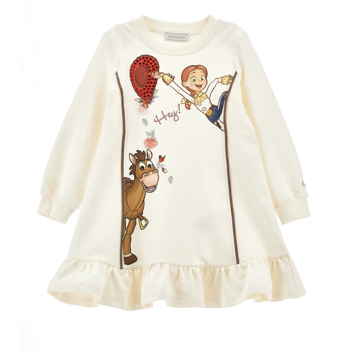 MONNALISA - Toy Story Jersey Dress - Cream