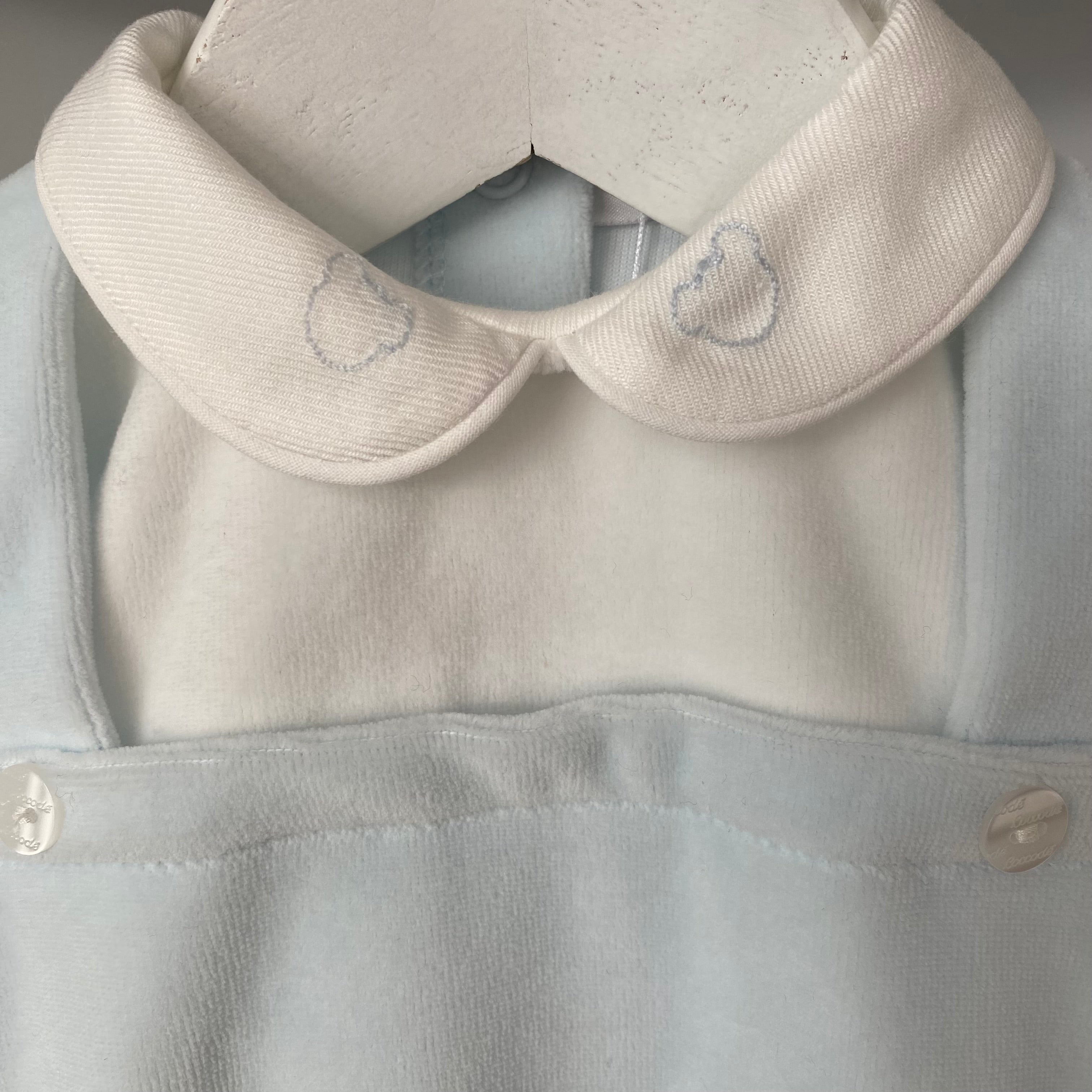 Coccode - Peter Pan Collar Babygrow - Baby Blue