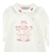 MONNALISA - Carousel Babygrow Three Piece Set - Pink