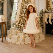 Bimbalo - Fur Dress - Cream
