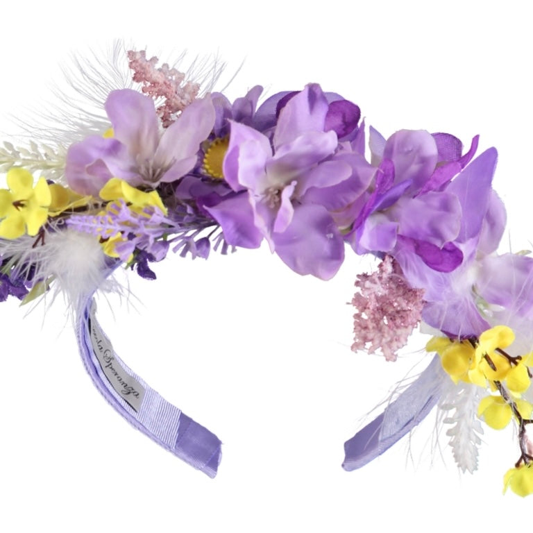 PICCOLA SPERANZA - Easter Flower Hairband - Lemon