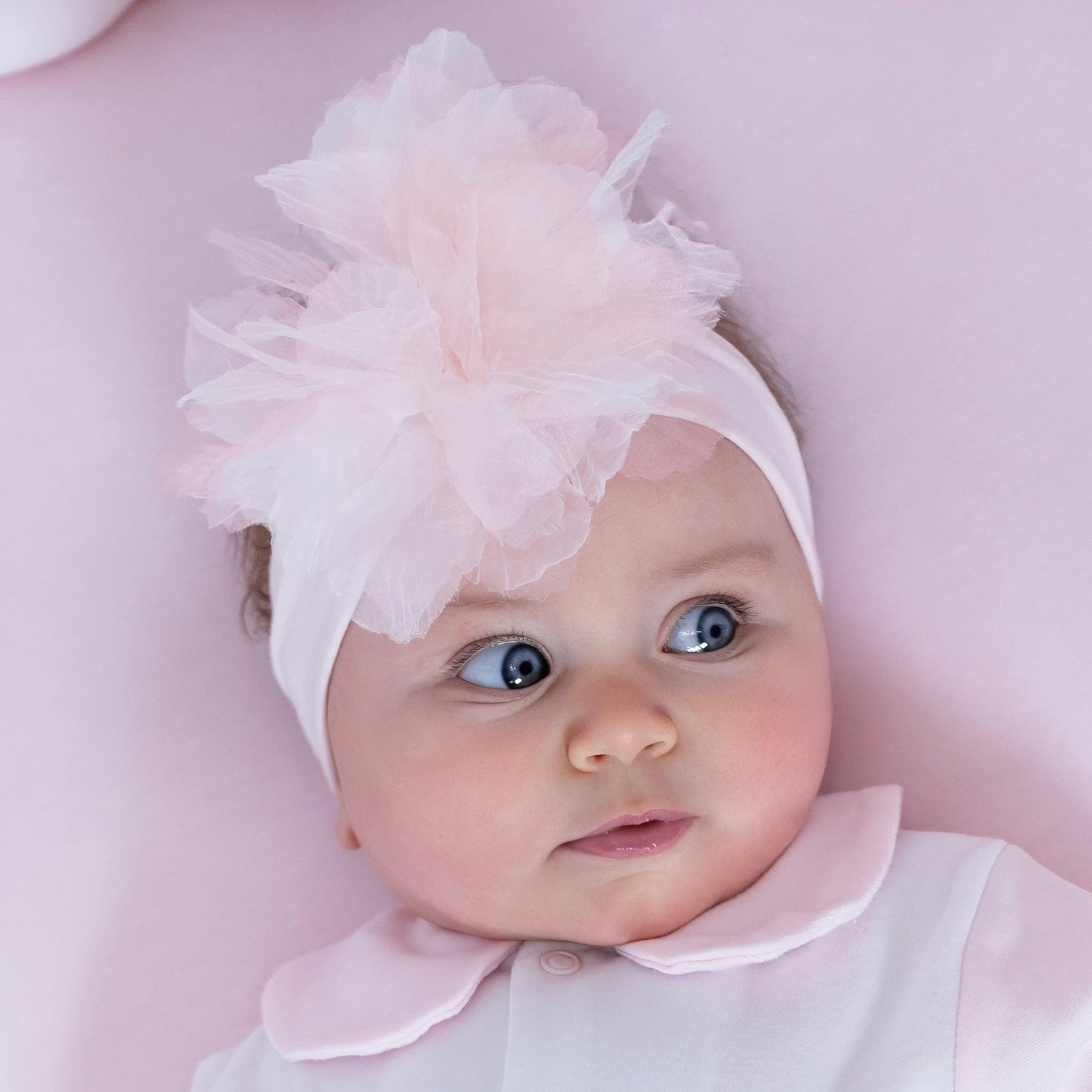 FIRST BABY - Flower Hairband  - Pink