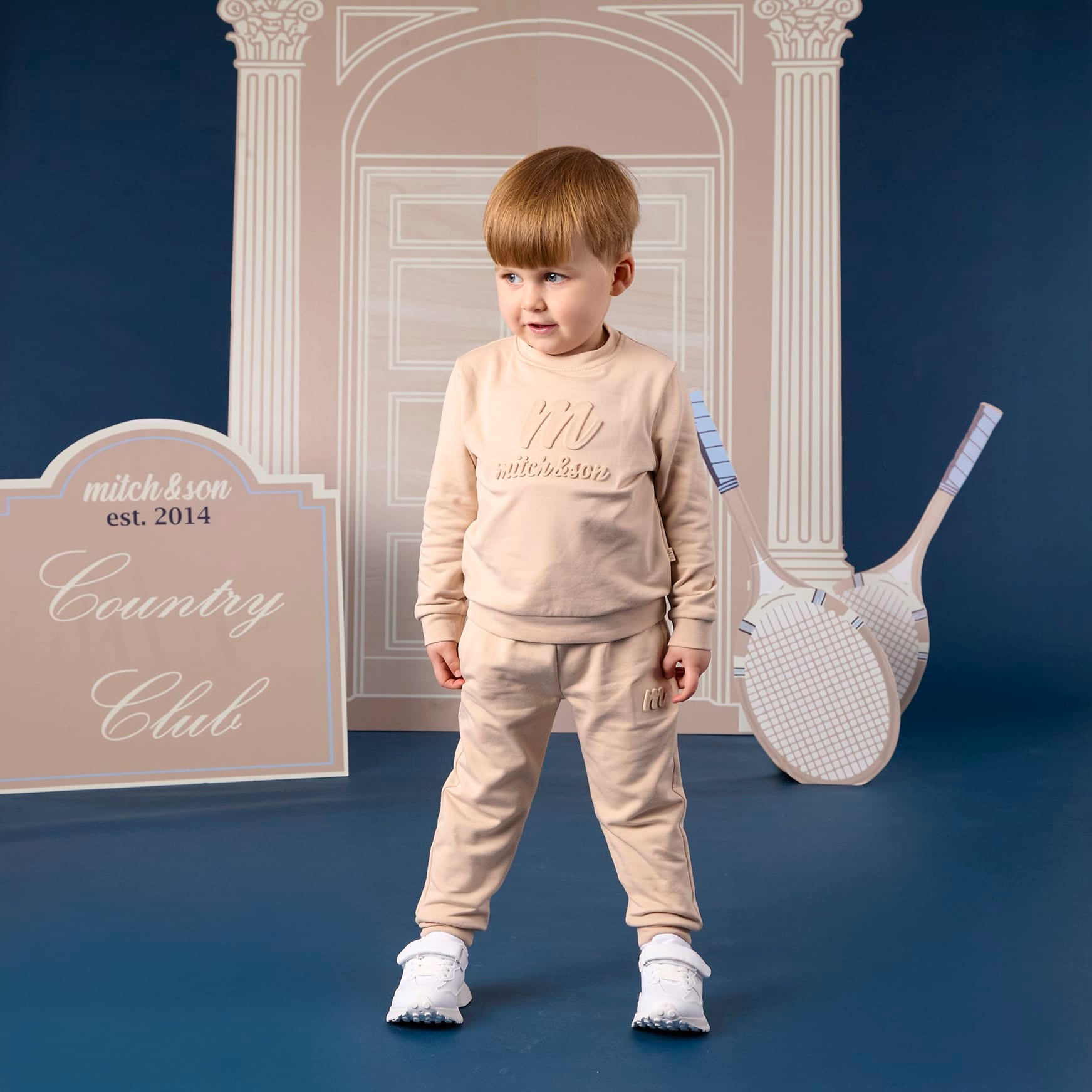 MITCH & SON - Classic Collection Seth - Crewneck Tracksuit - Stone Beige