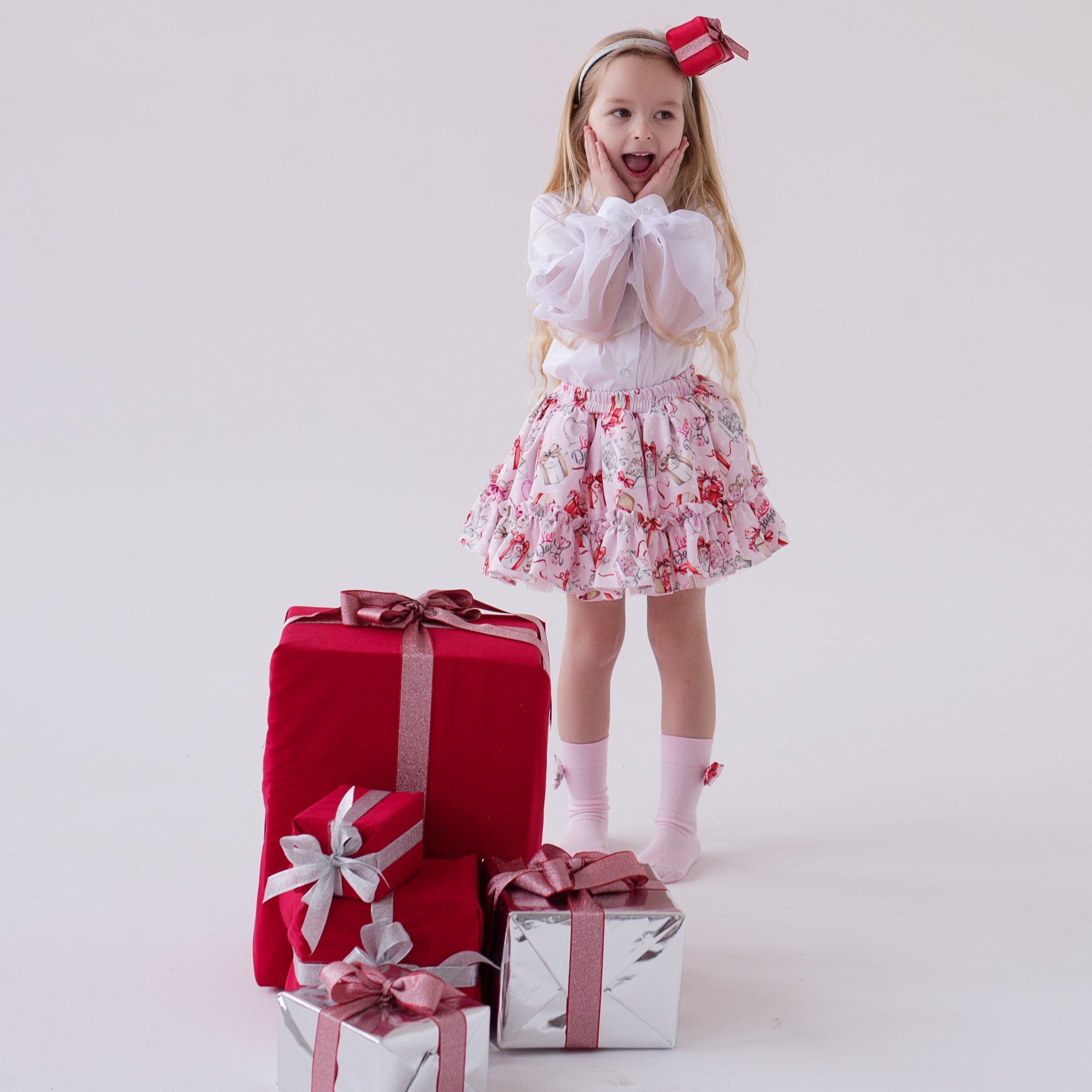 Daga - Magical Surprises  Three Piece Skirt Set - Red