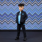 MITCH & SON - Winter Chevron Winston - Padded Nylon Jacket - Black