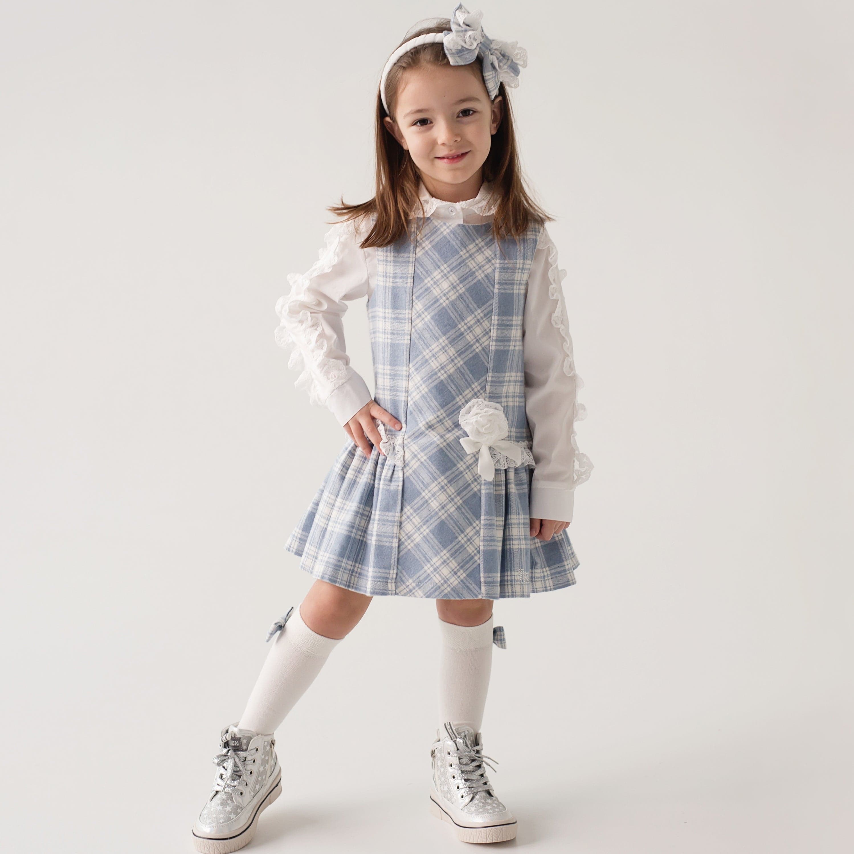 Daga - Grace & Lace Pinafore And Blouse - Blue