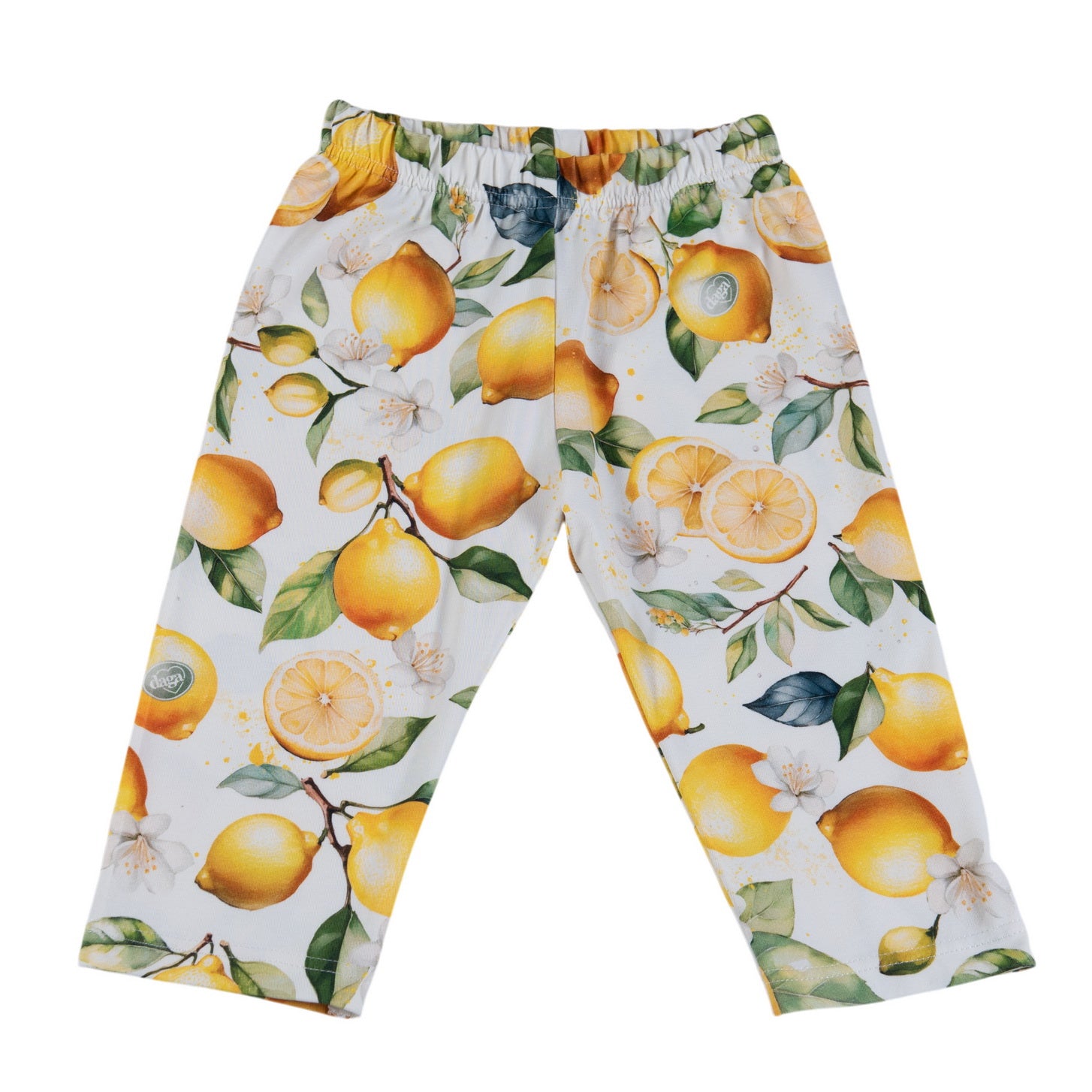 Daga - Sunny Lemons Print Leggings Set - Yellow