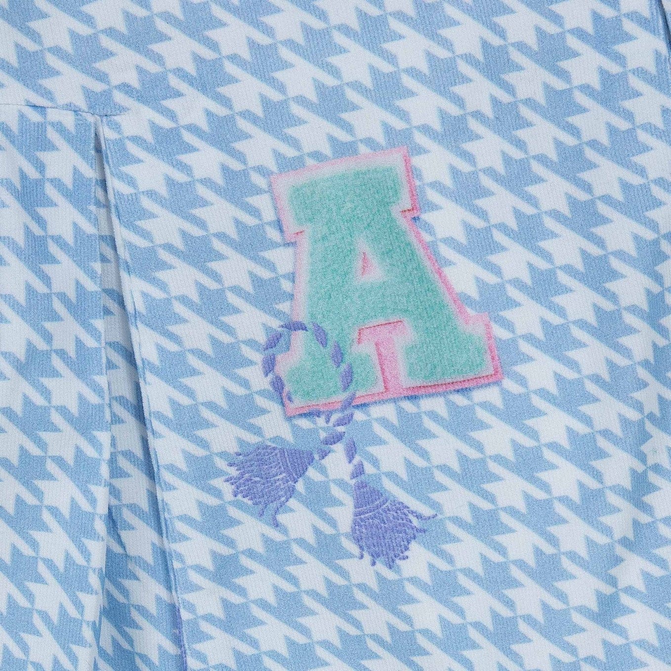 LAPIN HOUSE - Dog Tooth Pinafore Dress - Blue