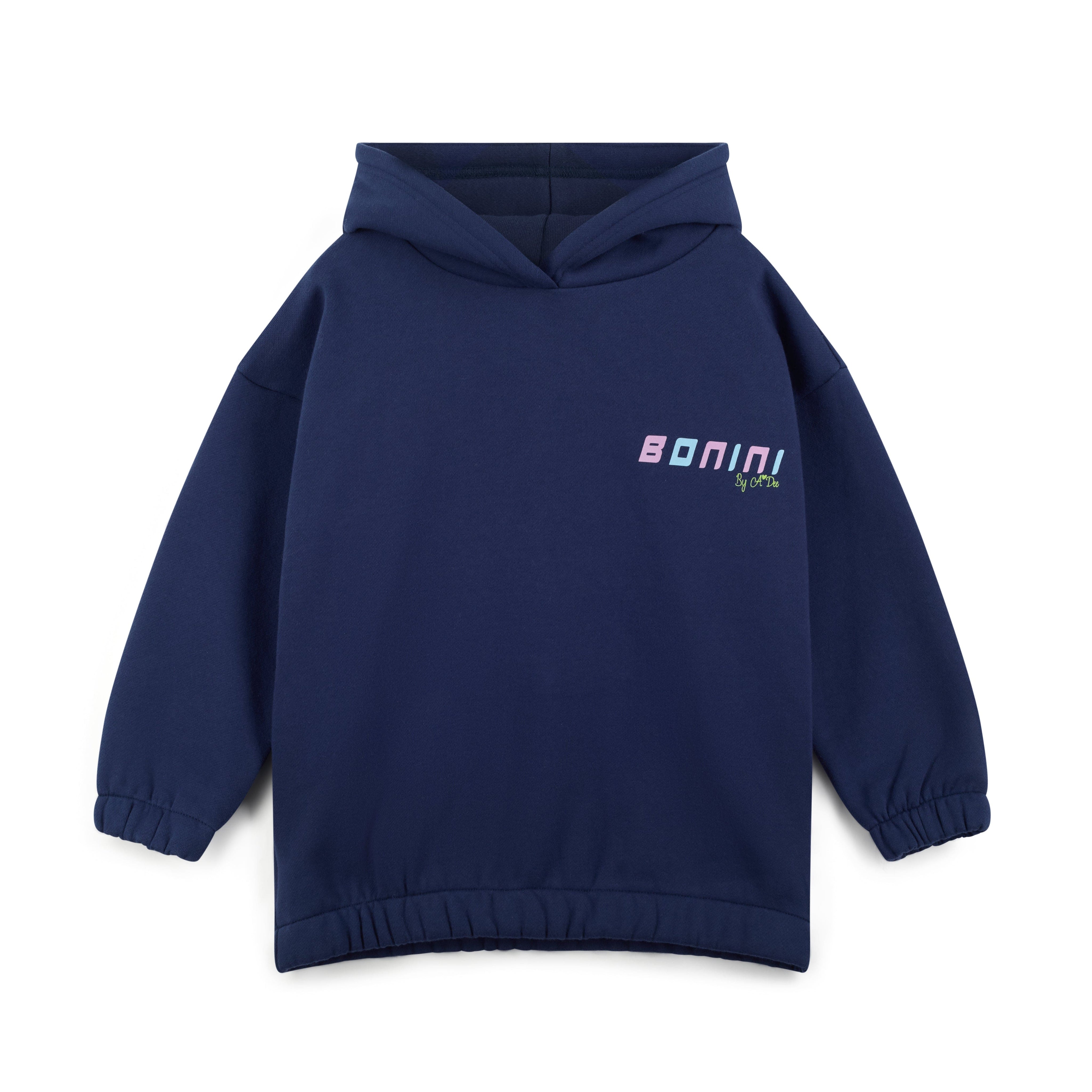 BONINI BY A DEE - Oversized Hoodie Sparkle - Blue Navy