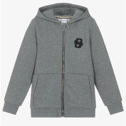 BOSS - Zip Hoodie Double B Monogram Tracksuit  -  Grey