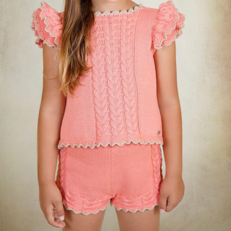 Rahigo - Two Piece Short Set -  Coral