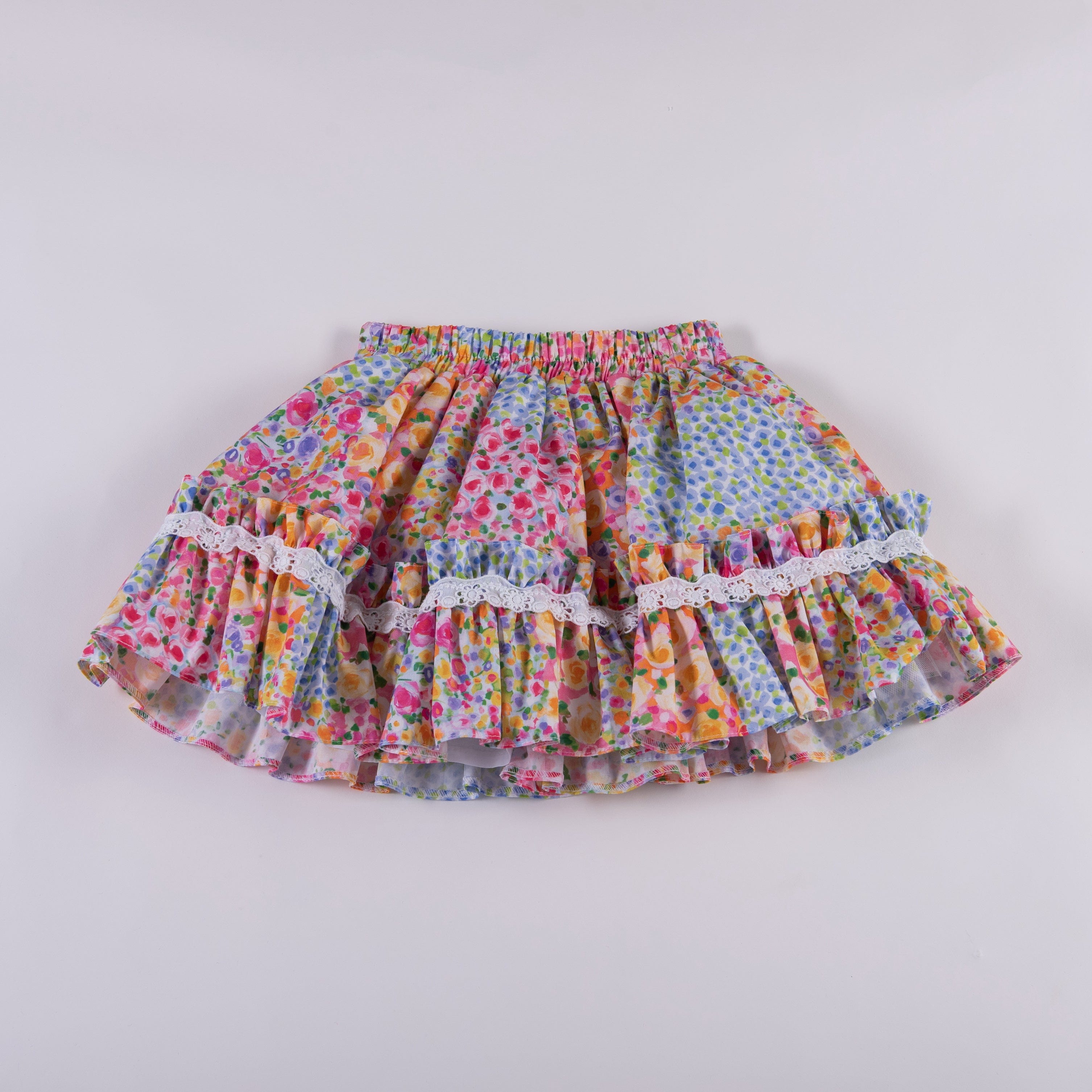Daga - Flower Power Skirt Set - Pink