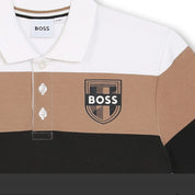 BOSS - Colour Block Polo Shirt - White
