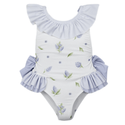 MEIA PATA -  Lavender Print Barbados Swimsuit - Lilac