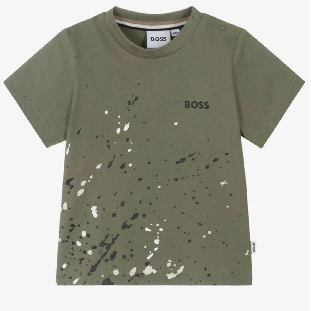 BOSS - Toddler Spray T Shirt - Green