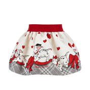 MONNALISA - Dalmatian Top &  Skirt Set - Red
