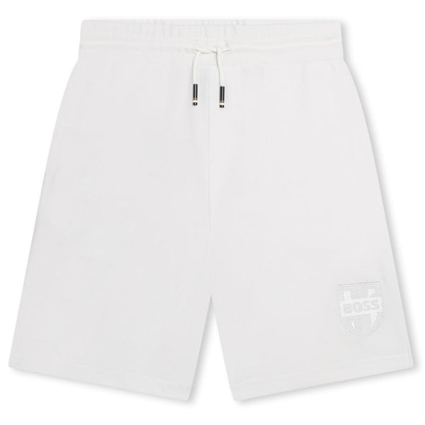 Mens white hugo boss on sale shorts