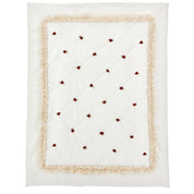 MONNALISA - Rose Bud & Lace Blanket - Red