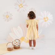 LITTLE A - Amy Jersey Daisy Dress  - Sweet Lemon